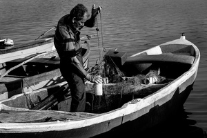 Fischer auf der Halbinsel Gölyazi bei Bursa (Türkei)