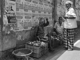 Fischverkäufer in Kerala